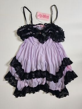 My Violet Lavendar Strappy Babydoll Dress NWT